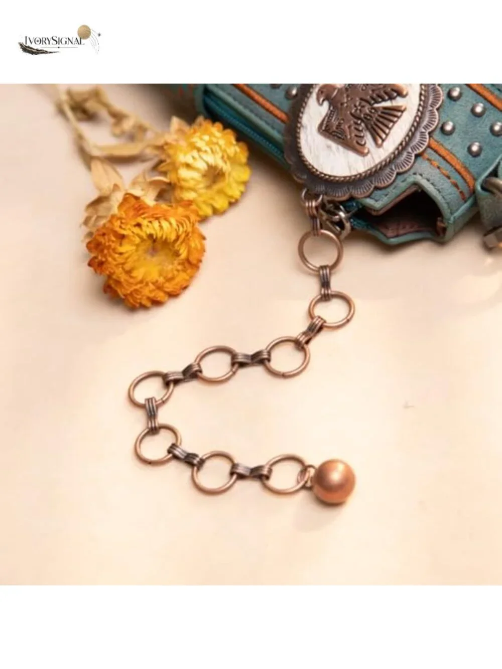 Turquoise Western Concho Belt with Horsehair for Women